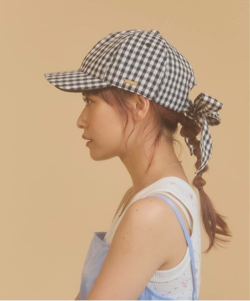 kaorinomori(カオリノモリ)の「kaorinomori カロキャップ / カオリノモリ(キャップ・レディース・ライトブルー/ブラック・FREE)」の7枚目の写真