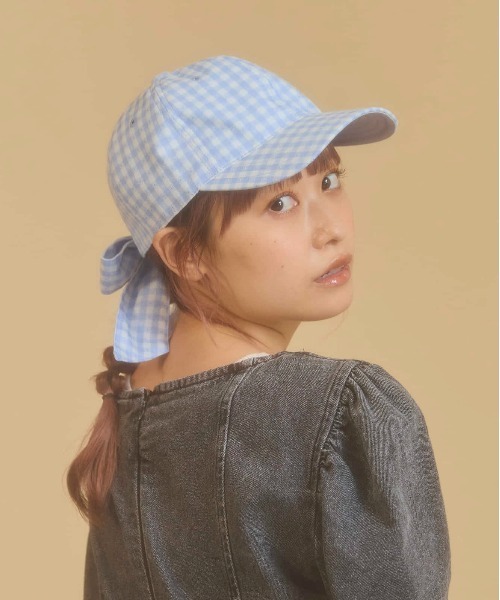 kaorinomori(カオリノモリ)の「kaorinomori カロキャップ / カオリノモリ(キャップ・レディース・ライトブルー/ブラック・FREE)」の21枚目の写真