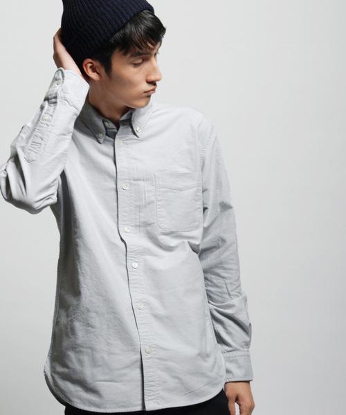 green label relaxing(グリーンレーベルリラクシング)の「◎40//OX ORGANIC BD-N シャツ(シャツ/ブラウス・メンズ・ホワイト/ネイビー/ライトグレー・X-SMALL/SMALL/LARGE/X-LARGE/MEDIUM)」の2枚目の写真