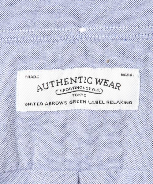 green label relaxing(グリーンレーベルリラクシング)の「◎40//OX ORGANIC BD-N シャツ(シャツ/ブラウス・メンズ・ホワイト/ネイビー/ライトグレー・X-SMALL/SMALL/LARGE/X-LARGE/MEDIUM)」の4枚目の写真