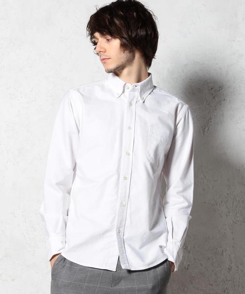 green label relaxing(グリーンレーベルリラクシング)の「◎40//OX ORGANIC BD-N シャツ(シャツ/ブラウス・メンズ・ホワイト/ネイビー/ライトグレー・X-SMALL/SMALL/LARGE/X-LARGE/MEDIUM)」の18枚目の写真