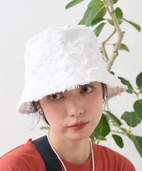 FREAK'S STORE(フリークスストア)の「フェザリーハット(ハット・レディース・ブラック/ホワイト・ONE SIZE)」の9枚目の写真