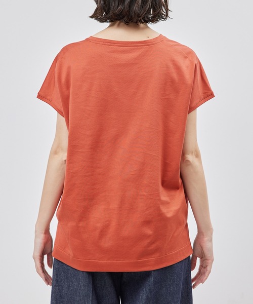 ROPE'（ロペ）の「【洗える】【一部カラー接触冷感】アームレットTシャツ（Tシャツ/カットソー・レディース・ブラック/ホワイト/レンガ/ホワイト系その他/グレー・FREE）」の16枚目の写真
