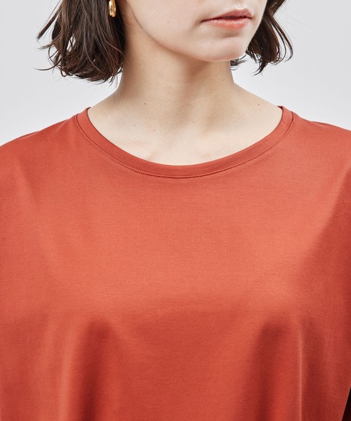 ROPE'（ロペ）の「【洗える】【一部カラー接触冷感】アームレットTシャツ（Tシャツ/カットソー・レディース・ブラック/ホワイト/レンガ/ホワイト系その他/グレー・FREE）」の17枚目の写真