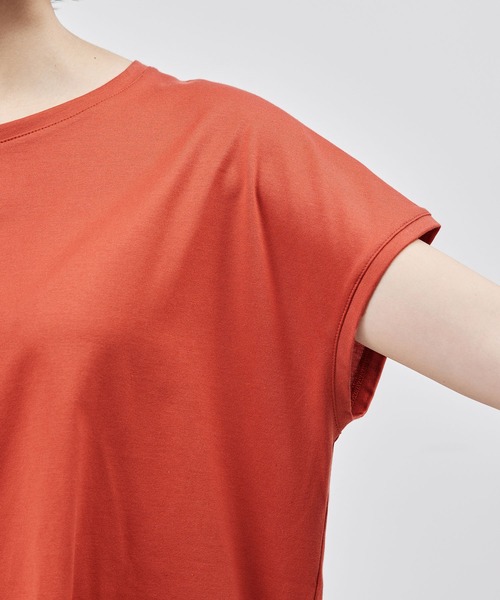 ROPE'（ロペ）の「【洗える】【一部カラー接触冷感】アームレットTシャツ（Tシャツ/カットソー・レディース・ブラック/ホワイト/レンガ/ホワイト系その他/グレー・FREE）」の18枚目の写真