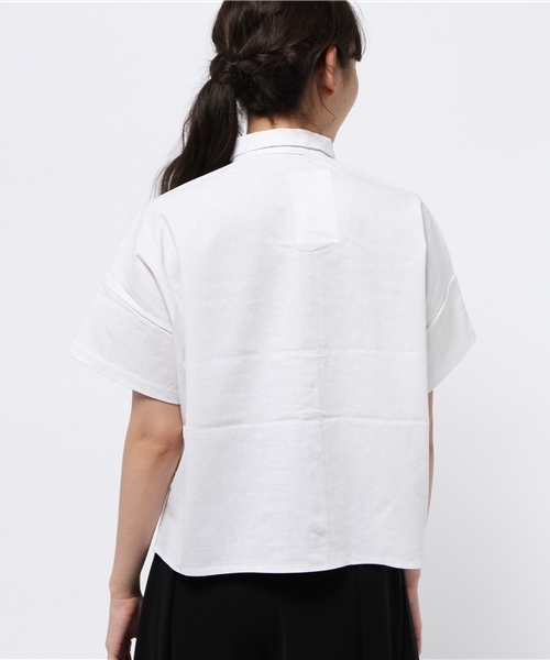 DAMMY（ダミー）の「DAMMY/BIG5分袖シャツ（シャツ/ブラウス・レディース・ブルー/ホワイト・FREE）」の5枚目の写真