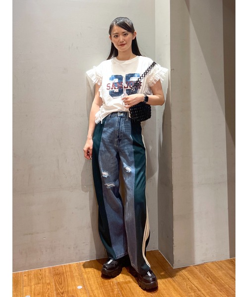 RODEO CROWNS WIDE BOWL（ロデオクラウンズワイドボウル）の「W/R SNEAKER（スニーカー・レディース・ブラック/オレンジ系その他・24.5cm/23.5cm）」の20枚目の写真