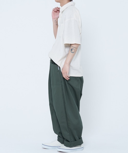 ROUGH TRADE（ラフトレード）の「麻レーヨン 半袖レギュラーカラーシャツ(M1)（シャツ/ブラウス・メンズ・イエロー/アイボリー/ミント/チャコールグレー・X-LARGE/LARGE/MEDIUM）」の9枚目の写真