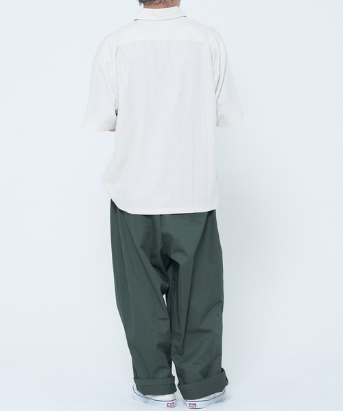 ROUGH TRADE（ラフトレード）の「麻レーヨン 半袖レギュラーカラーシャツ(M1)（シャツ/ブラウス・メンズ・イエロー/アイボリー/ミント/チャコールグレー・X-LARGE/LARGE/MEDIUM）」の10枚目の写真