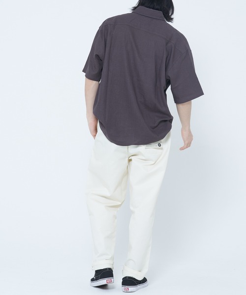 ROUGH TRADE（ラフトレード）の「麻レーヨン 半袖レギュラーカラーシャツ(M1)（シャツ/ブラウス・メンズ・イエロー/アイボリー/ミント/チャコールグレー・X-LARGE/LARGE/MEDIUM）」の16枚目の写真
