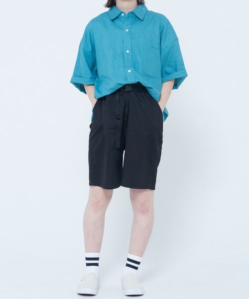 ROUGH TRADE（ラフトレード）の「麻レーヨン 半袖レギュラーカラーシャツ(M1)（シャツ/ブラウス・メンズ・イエロー/アイボリー/ミント/チャコールグレー・X-LARGE/LARGE/MEDIUM）」の20枚目の写真