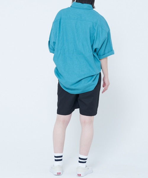 ROUGH TRADE（ラフトレード）の「麻レーヨン 半袖レギュラーカラーシャツ(M1)（シャツ/ブラウス・メンズ・イエロー/アイボリー/ミント/チャコールグレー・X-LARGE/LARGE/MEDIUM）」の22枚目の写真