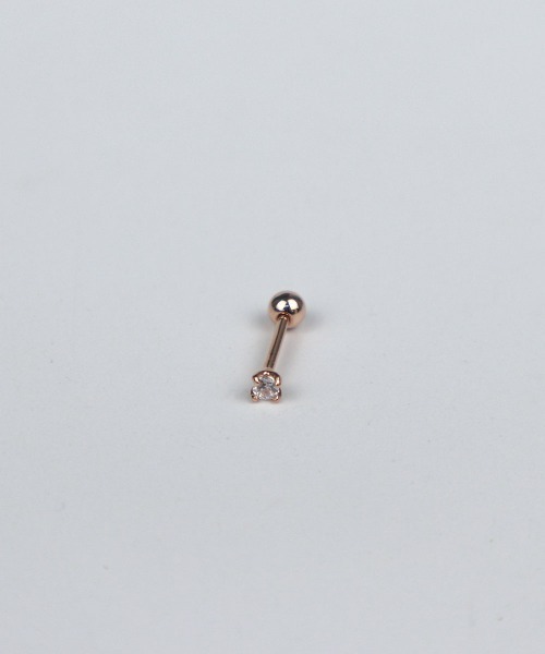 CEMONEMO(セモネモ)の「【金属アレルギー対応】 ジルコニア ポイントピアス(片耳用) / silver925(ピアス(片耳用)・レディース・ゴールド/ピンクゴールド/シルバー・FREE)」の4枚目の写真