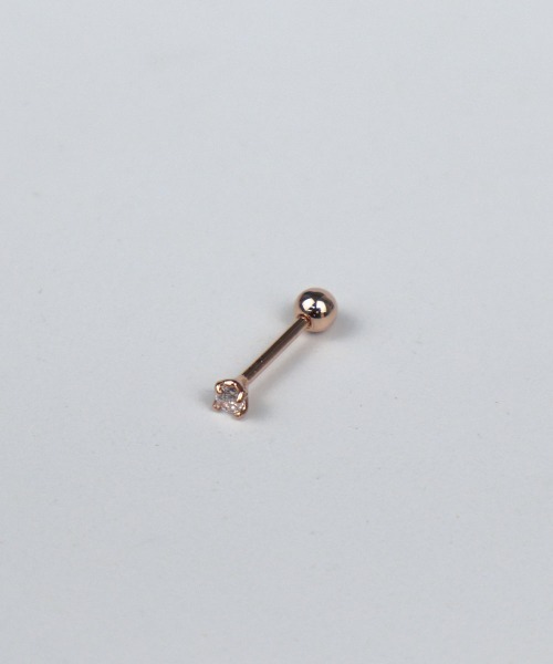 CEMONEMO(セモネモ)の「【金属アレルギー対応】 ジルコニア ポイントピアス(片耳用) / silver925(ピアス(片耳用)・レディース・ゴールド/ピンクゴールド/シルバー・FREE)」の5枚目の写真