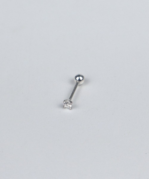 CEMONEMO(セモネモ)の「【金属アレルギー対応】 ジルコニア ポイントピアス(片耳用) / silver925(ピアス(片耳用)・レディース・ゴールド/ピンクゴールド/シルバー・FREE)」の8枚目の写真