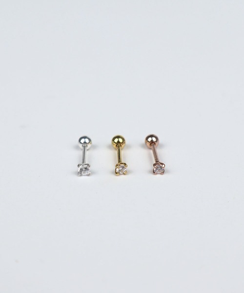 CEMONEMO(セモネモ)の「【金属アレルギー対応】 ジルコニア ポイントピアス(片耳用) / silver925(ピアス(片耳用)・レディース・ゴールド/ピンクゴールド/シルバー・FREE)」の15枚目の写真
