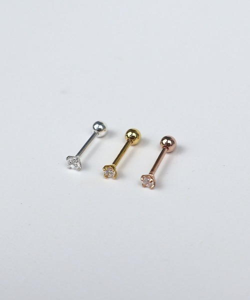 CEMONEMO(セモネモ)の「【金属アレルギー対応】 ジルコニア ポイントピアス(片耳用) / silver925(ピアス(片耳用)・レディース・ゴールド/ピンクゴールド/シルバー・FREE)」の17枚目の写真