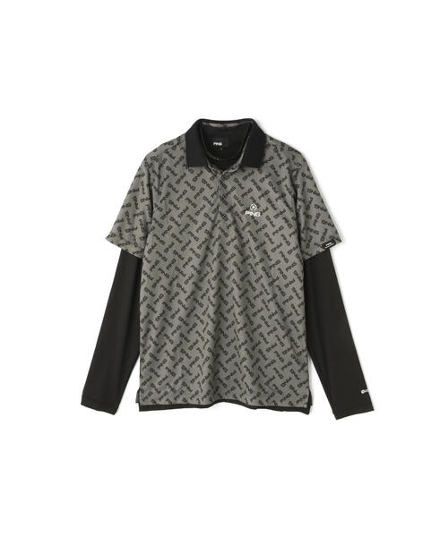 【ブラック】レイヤードツインセット <PERFORMANCE> (MENS) PING APPAREL】レイヤードツインセット ＜PERFORMANCE＞ (MENS)