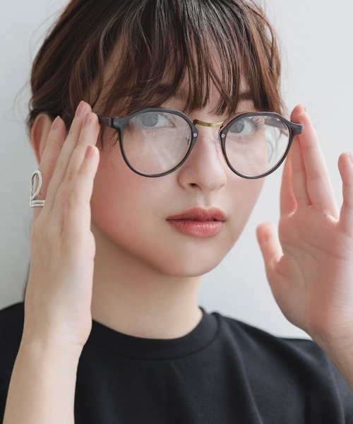 DONOBAN(ドノバン)の「【UVカット率 99%以上】クラウンパントメガネ(メガネ・レディース・ブラウン/ブラック/ブラウン系その他・FREE)」の2枚目の写真