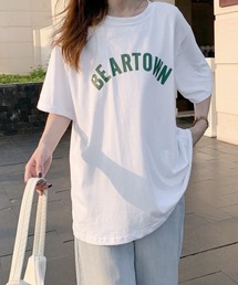 半袖Tシャツ レディース 韓国 英字ロゴ