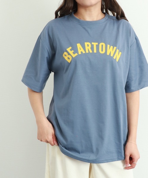 Miniministore(ミニミニストア)の「半袖Tシャツ レディース 韓国 英字ロゴ(Tシャツ/カットソー・レディース・ホワイト/ピンク/ブルーグレー・FREE)」の18枚目の写真