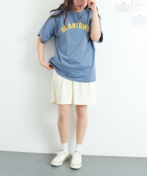 Miniministore(ミニミニストア)の「半袖Tシャツ レディース 韓国 英字ロゴ(Tシャツ/カットソー・レディース・ホワイト/ピンク/ブルーグレー・FREE)」の21枚目の写真
