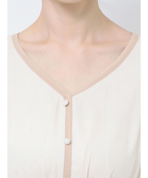 LAGUNAMOON（ラグナムーン）の「バイカラーパイピングワンピース（ワンピース・レディース・アイボリー/ブラック/ライトブルー・SMALL/MEDIUM）」の21枚目の写真