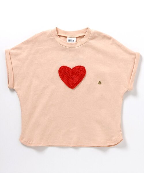 BREEZE(ブリーズ)の「モチーフギミックTシャツ(Tシャツ/カットソー・キッズ・オフホワイト/ピンク/チャコール・80/90/100/110/120/130/140)」の3枚目の写真