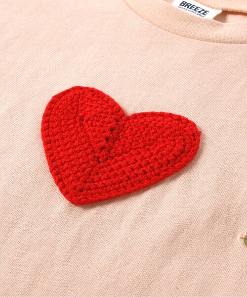 BREEZE(ブリーズ)の「モチーフギミックTシャツ(Tシャツ/カットソー・キッズ・オフホワイト/ピンク/チャコール・80/90/100/110/120/130/140)」の11枚目の写真