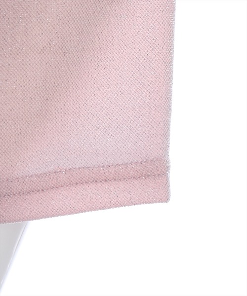 clear（クリア）の「ラメ刺繍ロゴTシャツ（Tシャツ/カットソー・レディース・シルバー/ブラック/ピンク・F）」の11枚目の写真