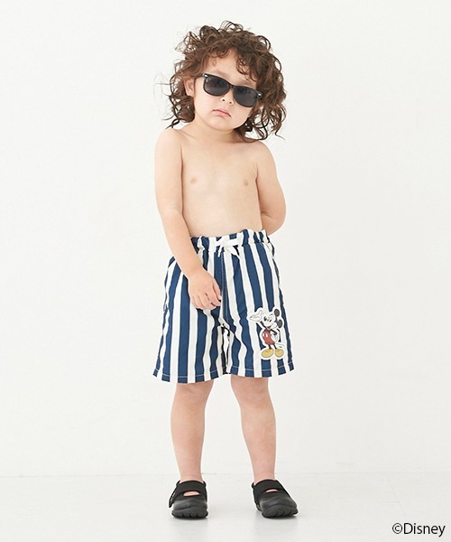 petit main(プティマイン)の「【Disney】ミッキー/スイムパンツ【SWIM】(水着・キッズ・エメラルド/ライトベージュ/ネイビー/オレンジ・130cm/120cm/110cm/100cm/90cm/80cm)」の4枚目の写真