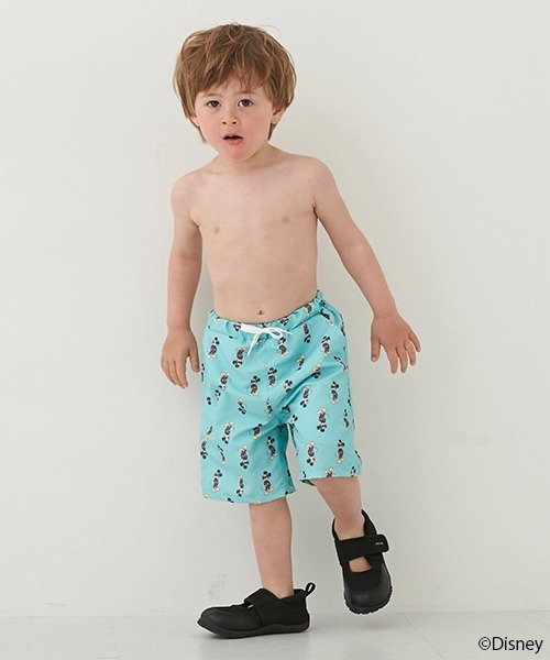petit main(プティマイン)の「【Disney】ミッキー/スイムパンツ【SWIM】(水着・キッズ・エメラルド/ライトベージュ/ネイビー/オレンジ・130cm/120cm/110cm/100cm/90cm/80cm)」の3枚目の写真