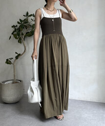 DouDou | ニットドッキングキャミワンピース(ワンピース)