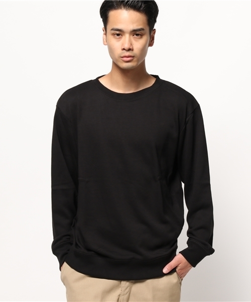 WEGO(ウィゴー)の「WEGO/カラー裏毛プルオーバー(スウェット・メンズ・カーキ/ブラック/オートミール/杢グレー・MEDIUM/LARGE)」の15枚目の写真