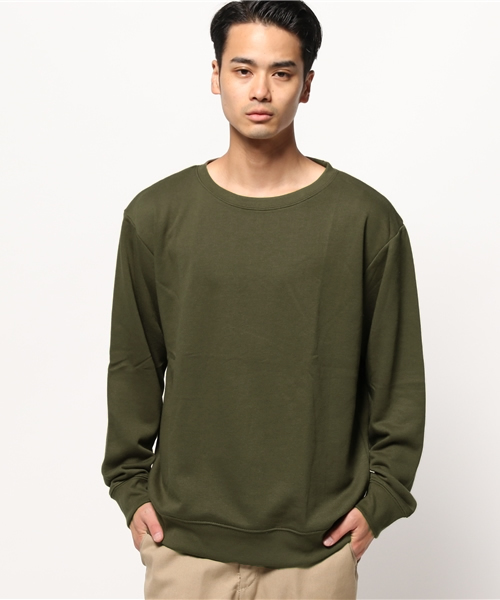 WEGO(ウィゴー)の「WEGO/カラー裏毛プルオーバー(スウェット・メンズ・カーキ/ブラック/オートミール/杢グレー・MEDIUM/LARGE)」の12枚目の写真