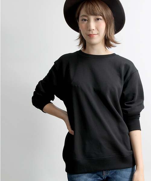 WEGO(ウィゴー)の「WEGO/カラー裏毛プルオーバー(スウェット・メンズ・カーキ/ブラック/オートミール/杢グレー・MEDIUM/LARGE)」の13枚目の写真