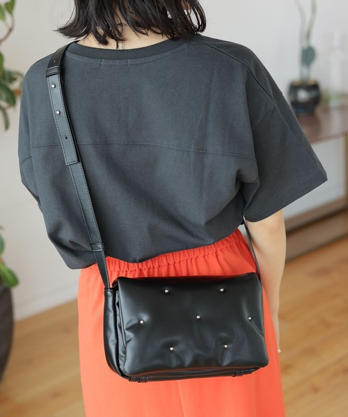 LEPSIM（レプシィム）の「スタッズパデットショルダー　116575（ショルダーバッグ・レディース・ブラック/カーキ/シルバー・ONE SIZE）」の16枚目の写真