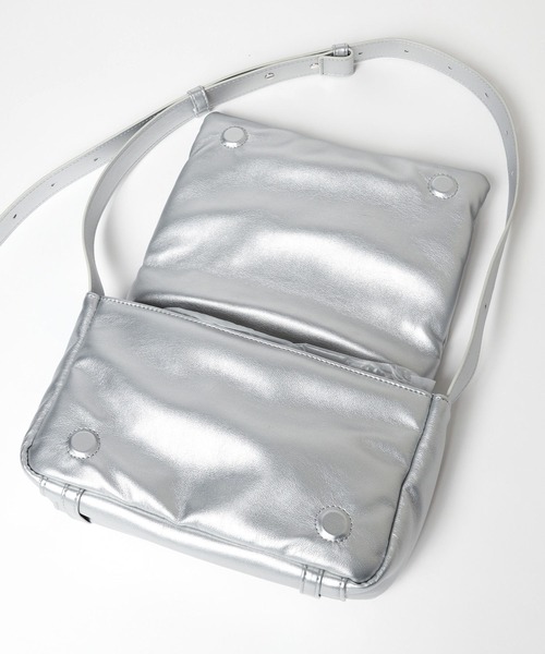 LEPSIM（レプシィム）の「スタッズパデットショルダー　116575（ショルダーバッグ・レディース・ブラック/カーキ/シルバー・ONE SIZE）」の5枚目の写真