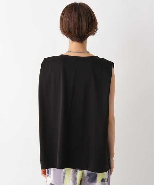 LEPSIM(レプシィム)の「【3つの機能付き】ショルダータックノースリーブ 987484(Tシャツ/カットソー・レディース・オフホワイト/ブラック/ホワイト×ブラック/ライトカーキ・FREE)」の19枚目の写真