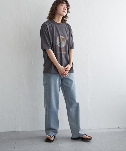 notch.(ノッチ)の「TOM and JERRY トムとジェリー ユーズドライク T&J Tシャツ(Tシャツ/カットソー・レディース・ブラック/グレー/ダークグレー/チャコール・M/L)」の5枚目の写真