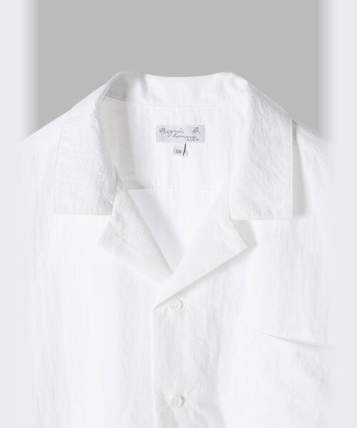 agnes b.（アニエスベー）の「メンズ 開襟 半袖シャツ ”Magnam”（シャツ/ブラウス・メンズ・ホワイト・40/38/42/36）」の9枚目の写真