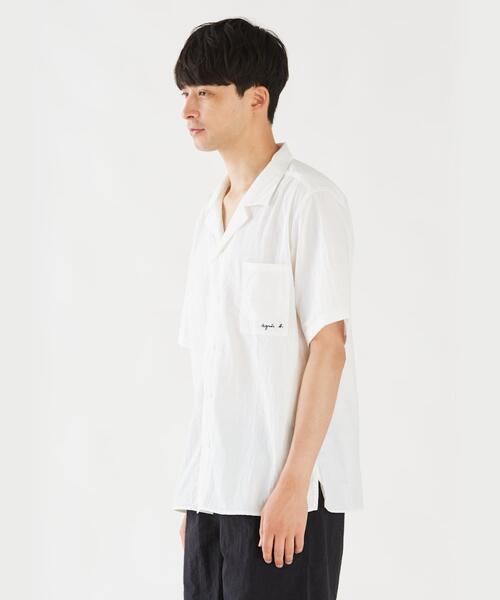 agnes b.（アニエスベー）の「メンズ 開襟 半袖シャツ ”Magnam”（シャツ/ブラウス・メンズ・ホワイト・40/38/42/36）」の14枚目の写真