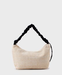 OPAQUE.CLIP | 【2WAY】雑材ドロストフリルハンドルミドルショルダーバッグ(ショルダーバッグ)