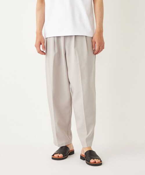 SHIPS Colors(シップス カラーズ)の「SHIPS Colors:ポリトロ ワイド テーパード イージーパンツ(セットアップ対応可能)(その他パンツ・メンズ・ブラック/ブルー/ベージュ/ネイビー/ブラウン・MEDIUM/LARGE/X-LARGE)」の4枚目の写真