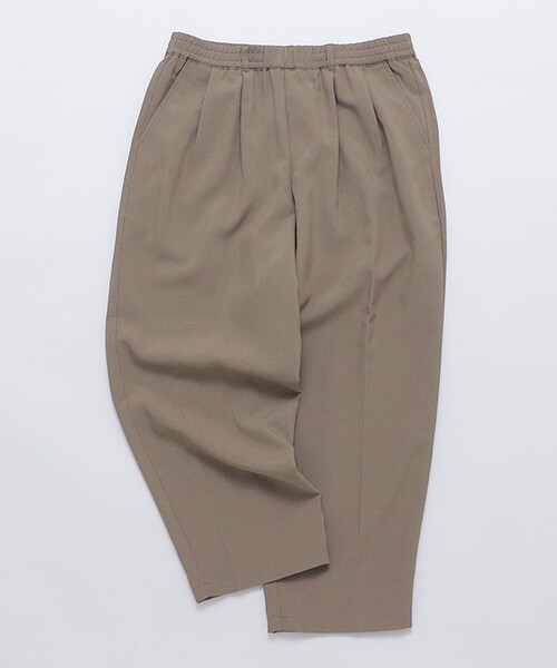 SHIPS Colors(シップス カラーズ)の「SHIPS Colors:ポリトロ ワイド テーパード イージーパンツ(セットアップ対応可能)(その他パンツ・メンズ・ブラック/ブルー/ベージュ/ネイビー/ブラウン・MEDIUM/LARGE/X-LARGE)」の3枚目の写真