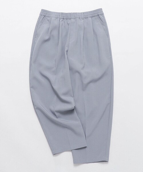 SHIPS Colors(シップス カラーズ)の「SHIPS Colors:ポリトロ ワイド テーパード イージーパンツ(セットアップ対応可能)(その他パンツ・メンズ・ブラック/ブルー/ベージュ/ネイビー/ブラウン・MEDIUM/LARGE/X-LARGE)」の1枚目の写真