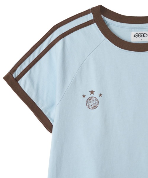 aeae（エーイーエーイー）の「Athlete Stripe Half T-Shirts（Tシャツ/カットソー・レディース・ライトブルー/レッド/ネイビー・FREE）」の17枚目の写真