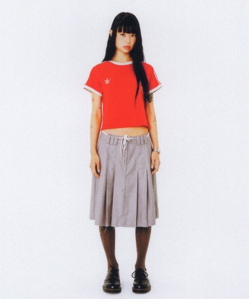 aeae（エーイーエーイー）の「Athlete Stripe Half T-Shirts（Tシャツ/カットソー・レディース・ライトブルー/レッド/ネイビー・FREE）」の21枚目の写真