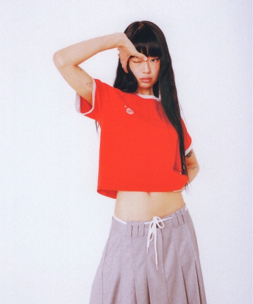 aeae（エーイーエーイー）の「Athlete Stripe Half T-Shirts（Tシャツ/カットソー・レディース・ライトブルー/レッド/ネイビー・FREE）」の20枚目の写真