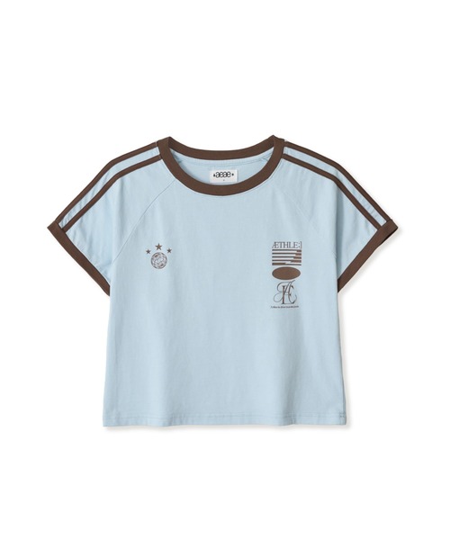 aeae（エーイーエーイー）の「Athlete Stripe Half T-Shirts（Tシャツ/カットソー・レディース・ライトブルー/レッド/ネイビー・FREE）」の14枚目の写真